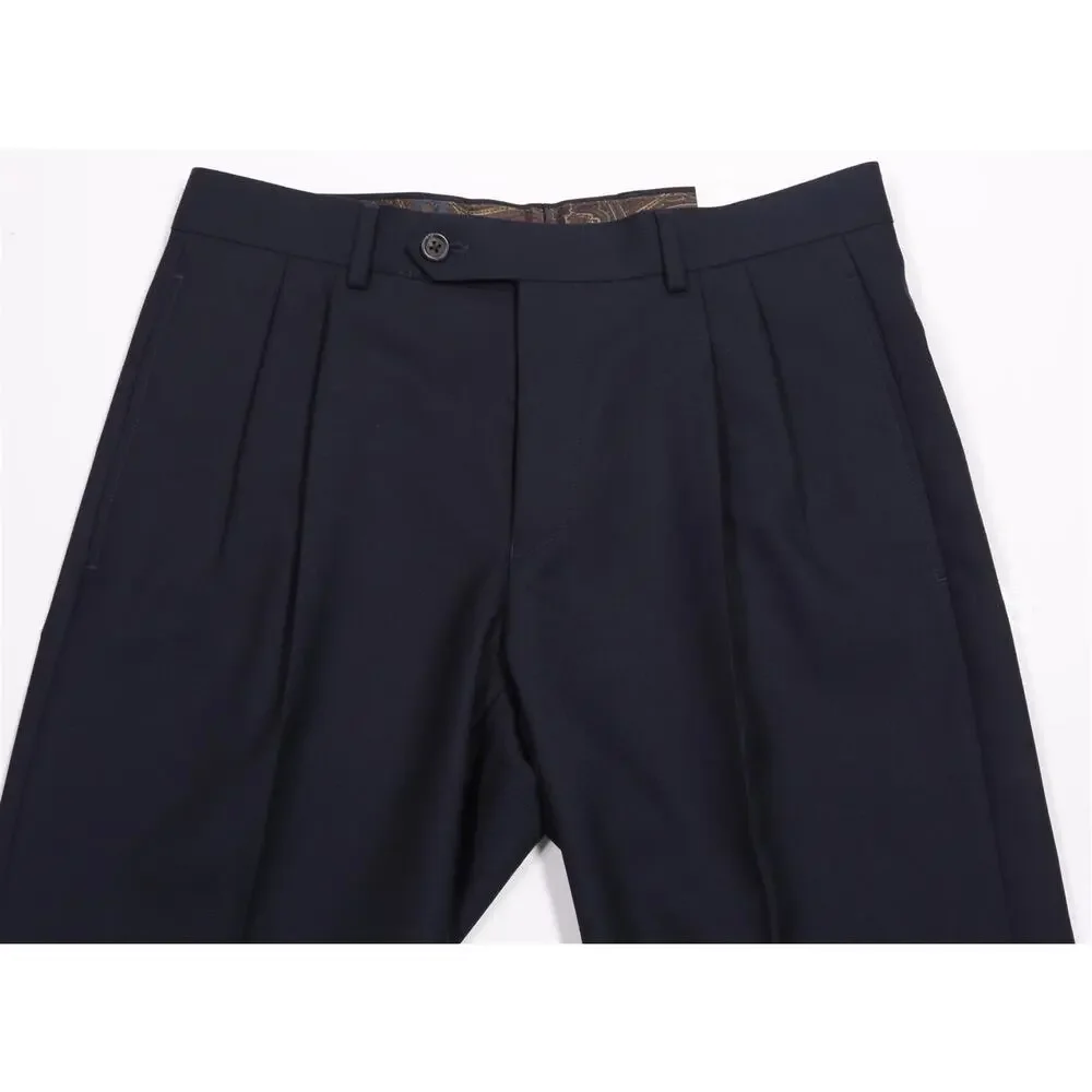 Lauren Ralph Lauren Navy Blue Pleated Dress Pants 30x30 NWT